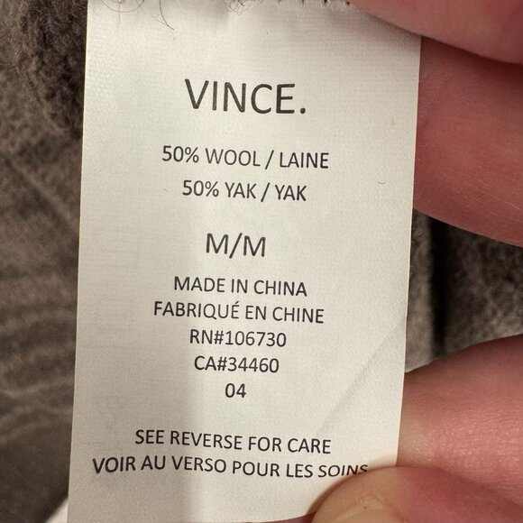 Vince Striped Brown and Tan Cardigan - Picture 8 of 11